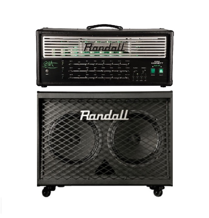 Randall Kirk Hammett KH103 Tube Amp Head 120w 3ch + Randall Diavlo RD212-D med Celestion Vintage 30