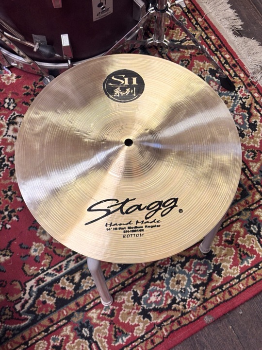 Stagg 14″ Hand Made Medium Hi-Hat Regular Top + Bottom