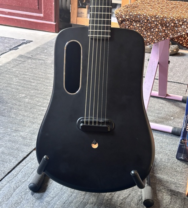 LAVA ME 2 Carbon Acoustic Electric Guitar w/ Preamp Pickup EQ demo ex.